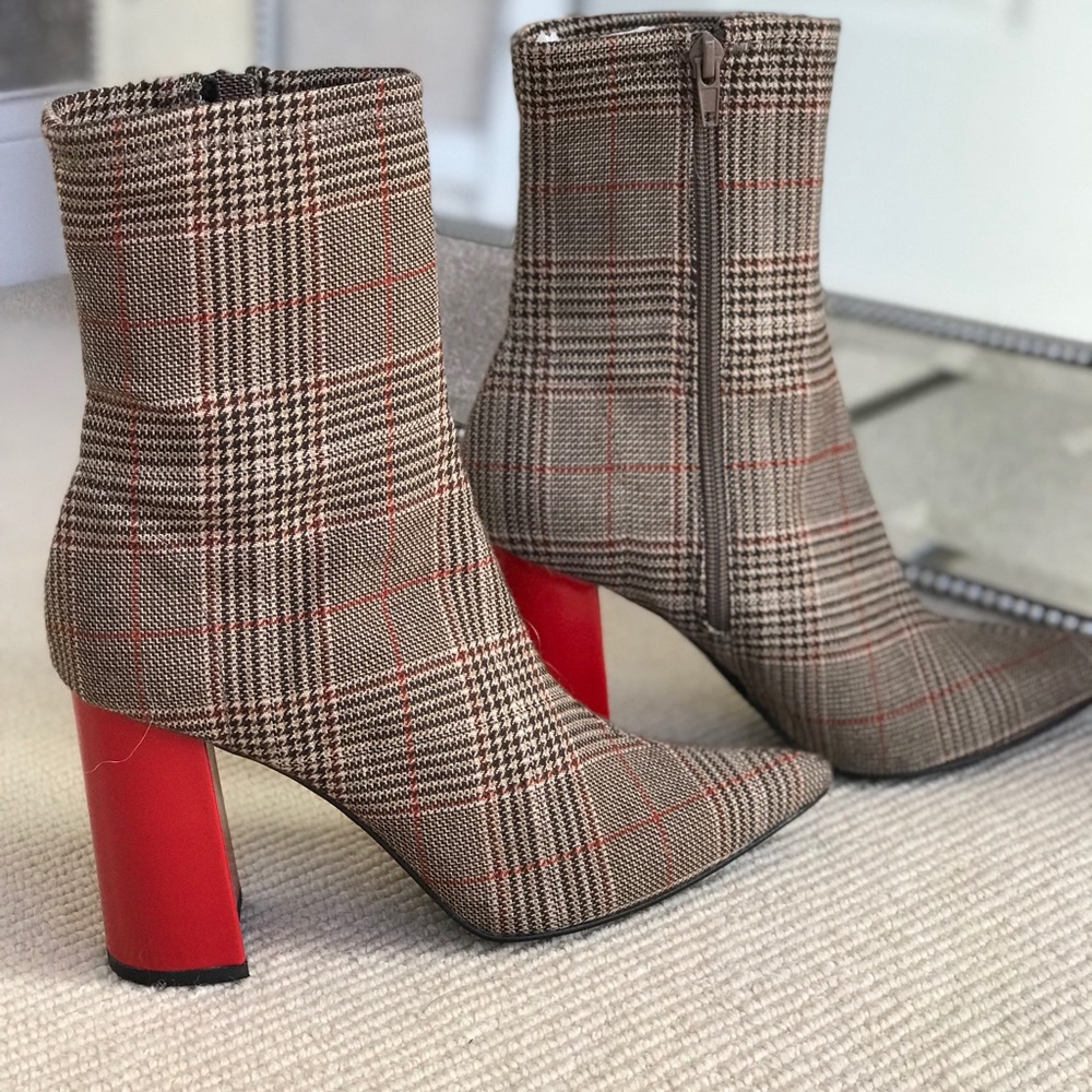 SOLD: Jeffrey Campbell Siren Boot Plaid Size 7.5 - Picture 4 of 8